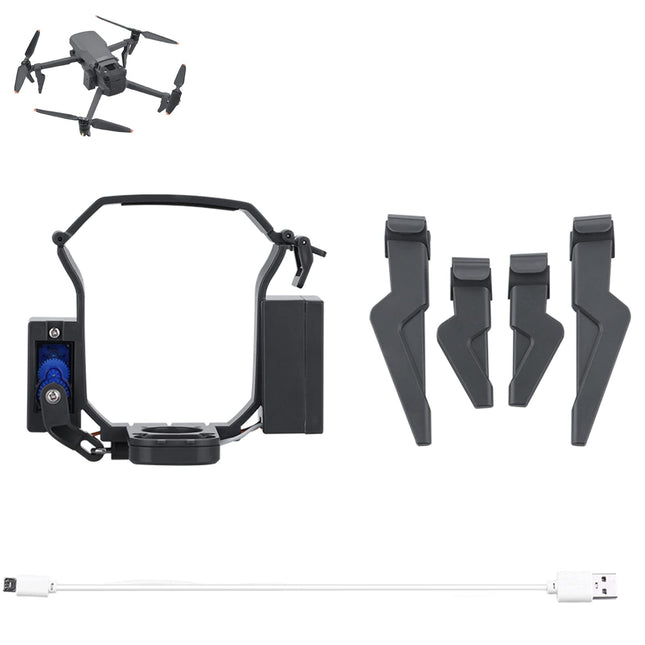 Drona nolaišanās sistēma DJI Mavic 3, liela darbības rādiusa kravas piegāde, transportēšanas ierīce, palaišanas un nolaišanas iekārta ar pagarinātu nolaišanās aprīkojumu ziedu piegādei, gredzenu piegādei, kāzām, reklāmai