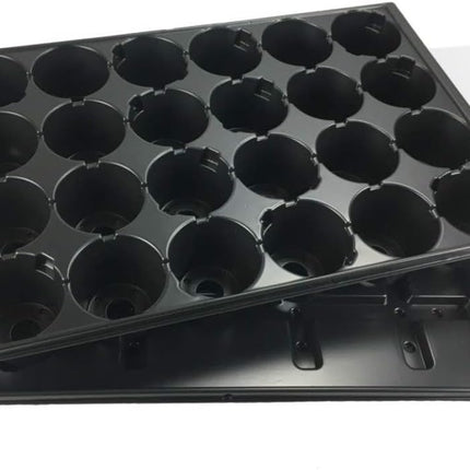 Quickpot stabila audzēšanas paplāte ar 24 stādīšanas caurumiem + apakštasīti + vāka aizsargapvalku QP-24R