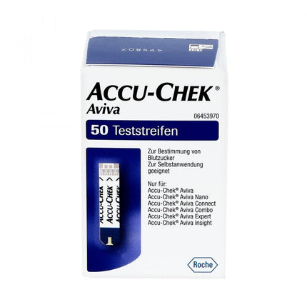 Accu-Chek AVIVA asins glikozes testa strēmeles, unisex, 1 iepakojums (1 x 50 strēmeles)