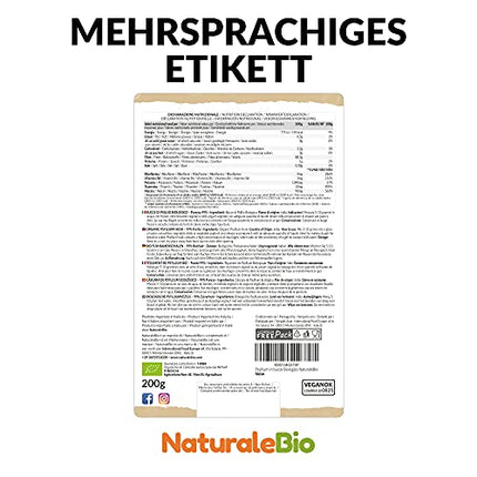 NaturaleBio maltas psyllium sēklu sēnalas, 99% tīrība, 200 g dabīgas, organiskas psyllium sēklu sēnalas, dabīgas, tīras, ar augstu šķiedrvielu saturu, vegānas, šķīdināšanai ūdenī, dzērienos un sulās.