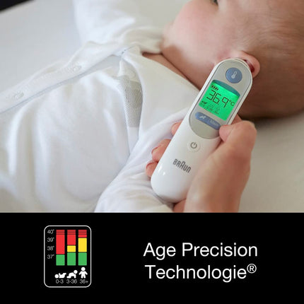 Braun ThermoScan 7 ausu termometrs BRAIRT6520 | Vecuma precīzijas tehnoloģija | Krāsu kodēts digitālais displejs | Piemērots mazuļiem un maziem bērniem | Ārstu vidū vadošais zīmols(1)