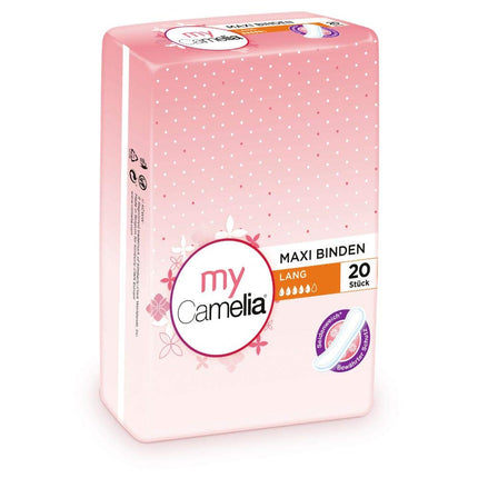 Camelia Maxi ieliktņi, garie, pašlīmējošie, 5 x 20 gabali