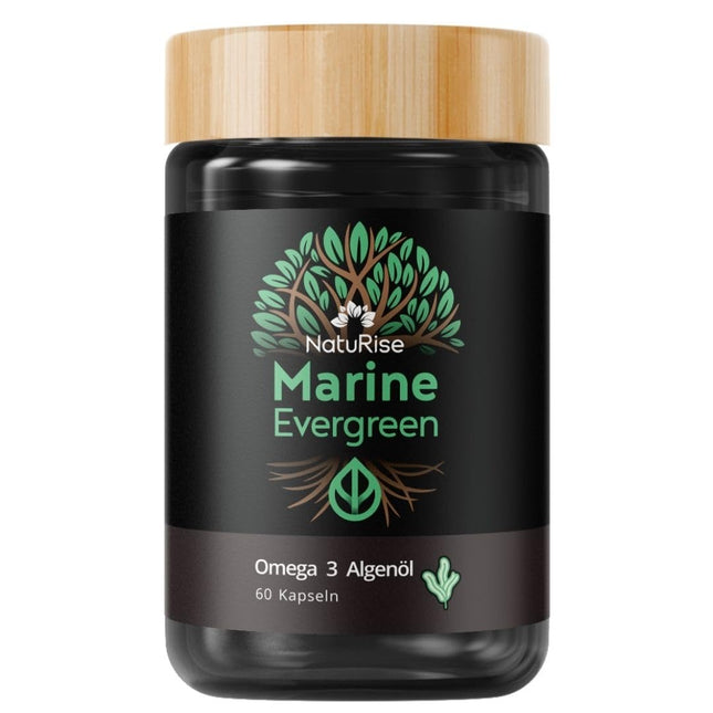 NatuRise® Omega 3 vegāns – aļģu eļļa – 804 mg DHA un EPA – augsta deva – 60 kapsulas – jauna formula – laboratorijas tests – triglicerīdu forma – bez karagināna – UV stikls