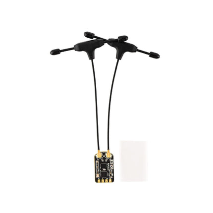RP3 ELRS FPV uztvērējs - 2,4 GHz ExpressLRS nano uztvērēja drona RX modulis ar 65 mm UFL T antenu FPV dronam, Tiny Whoop fiksēta spārna RC lidmašīnai