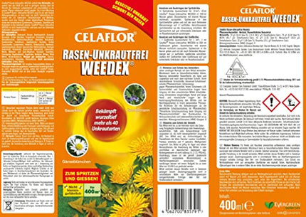 Celaflor zāliena nezāļu apkarošanas līdzeklis Weedex, 400 ml koncentrāts