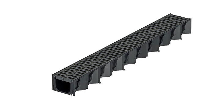 1 m ACO Hexaline 2.0 drenāžas kanāls ar Microgrip režģveida režģi, grīdas kanāls, terases kanāls