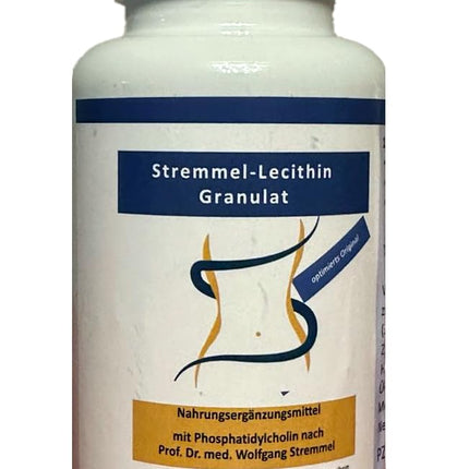 Stremmel lecitīns - oriģināls ar optimizētu recepti, granulas, 150 g fosfatidilholīna vienā kārbā