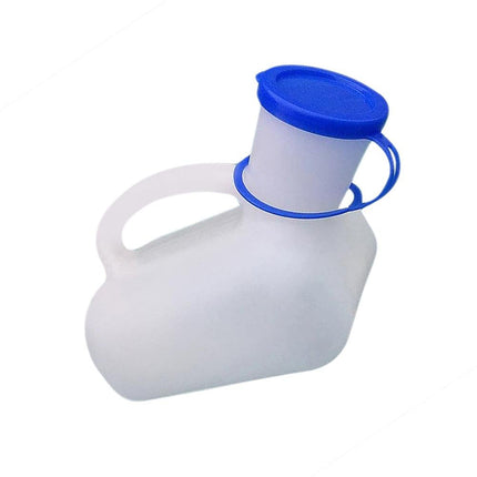 Pisuāra pudele sievietēm un vīriešiem, 1000 ml pārnēsājama avārijas pisuāra tualete ar rokturi, ceļojumu kempings, āra automašīnas ceļojums, mobilā tualete vīriešiem/sievietēm/bērniem