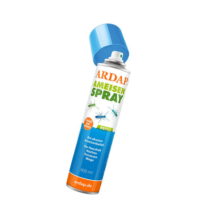 ARDAP Repell Ant Spray 400ml - Skudru aerosols lietošanai ārā un pret skudrām mājās - Skudru līdzeklis - Skudru aerosols akūtas skudru invāzijas gadījumā - Iedarbojas ātri un efektīvi (PT19)