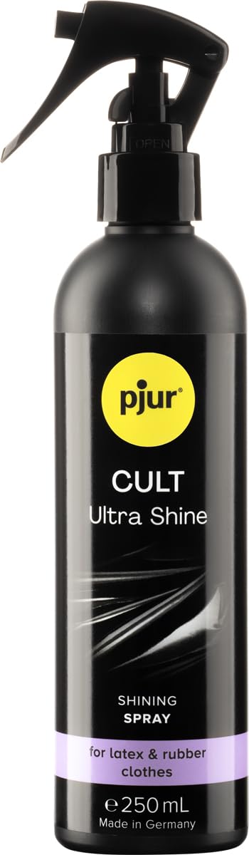 pjur CULT Ultra Shine - lateksa kopšanas līdzeklis intensīvam spīdumam bez pulēšanas - arī gumijai (250ml)