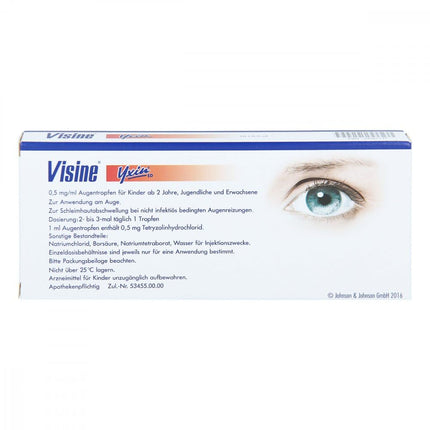 VISINE Yxin ED vienreizējās devas pipetes 10 x 0,5 ml
