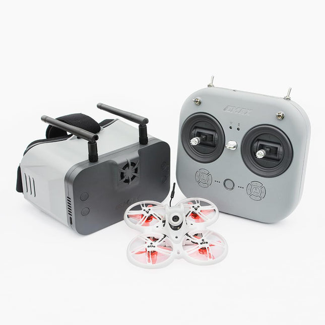 EMAX Tinyhawk 3 Plus Drone RTF komplekts, gatavs lidojumam, FPV HD Zero Drones mini sacīkšu kvadrokopters ar brillēm un E8 radio raidītāju bērniem, pieaugušajiem un iesācējiem