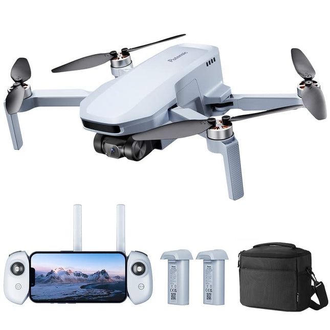 Potensic ATOM SE GPS drons ar 4K EIS kameru, 2 akumulatoriem, 62 minūšu lidojuma laiku, svaru zem 249 g, C0, 4KM FPV pārraidi, bezsuku motoru, maks. 16 m/s, seko man/automātiska. Atgriešanās, iesācējiem pieaugušajiem