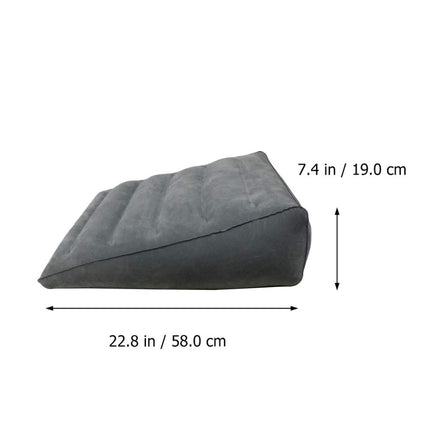 Healifty piepūšamais ķīļveida spilvens, trīsstūrveida pārnēsājama gultas ķīļveida kāju atbalsta spilvens sāpju mazināšanai pēc operācijas, potītes traumām, gulēšanai, ceļošanai