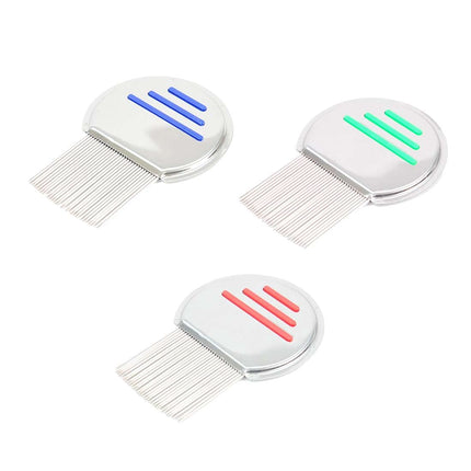 3 utu ķemmes iepakojumā, utu ķemme, metāla utu ķemme, utu un blusu ķemme, 4 cm gari metāla zobi, piemērotas utu un blaugznu apkarošanai uz visiem matu tipiem, piemērotas zīdaiņiem, bērniem, pieaugušajiem un mājdzīvniekiem