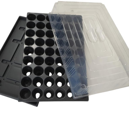 Quickpot stabila audzēšanas paplāte ar 54 stādīšanas caurumiem + apakštasīti + vāka aizsargapvalku QP-54R