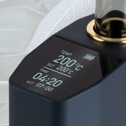 WOLKENKRAFT ÄRiS ULTRA Premium iztvaicētājs - USB-C | Titāna kamera | Temperatūra 100–220 °C | Darbības taimeris 3–7 min. | ECA konvekcijas tehnoloģija *Nakts zila*