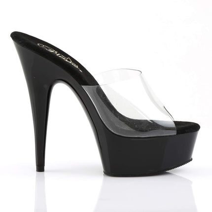 Pleaser DELIGHT-601 sieviešu sandales, caurspīdīgas, 41 EU (8 UK/11 M US)