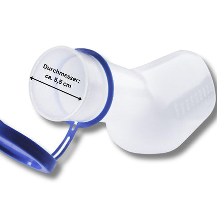 Medi-Inn urīna pudelīte PP vīriešiem, pienaina | 1 litra tilpums | autoklāvējams | 1 gabals