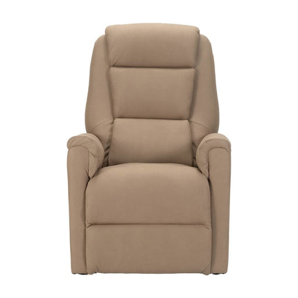 POLTRONE ITALIA Rebecca 2 Motors PERSONALIZĒTS TV krēsls ar stāvēšanas palīglīdzekli Medicīnas ierīce 2 riteņi Mikro atsperu sēdeklis Mākslīgā āda Kamielkrāsas