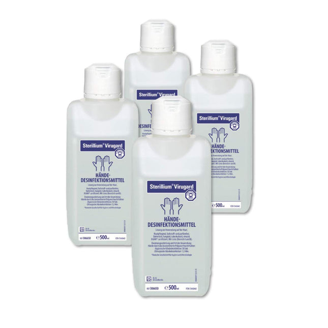 Sterillium Virugard roku dezinfekcijas līdzeklis | 4 x 500 ml pudeles
