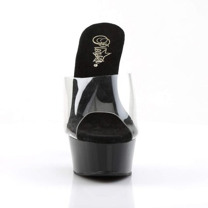 Pleaser DELIGHT-601 sieviešu sandales, caurspīdīgas, 41 EU (8 UK/11 M US)