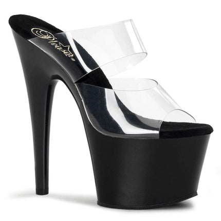 Pleaser ADO702/C/B ADORE-702, sieviešu platformas sandales, caurspīdīgas (caurspīdīgas-dzidras), 42 EU