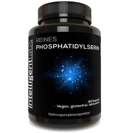 Intelligent Labs fosfatidilserīna uztura bagātinātājs 100 mg, 90 augstas iedarbības kapsulas, 100% bez sojas un alergēniem, tīrs fosfatidilserīns no saulespuķu lecitīna