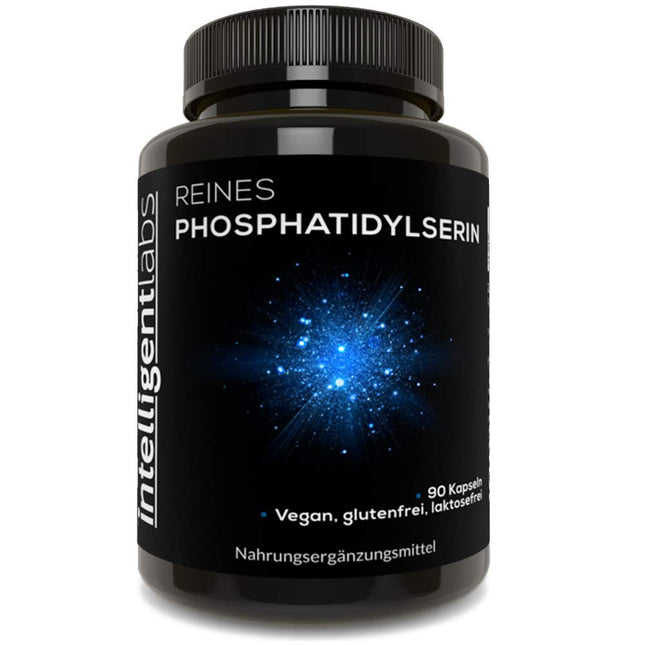Intelligent Labs fosfatidilserīna uztura bagātinātājs 100 mg, 90 augstas iedarbības kapsulas, 100% bez sojas un alergēniem, tīrs fosfatidilserīns no saulespuķu lecitīna