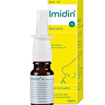 Imidin N - deguna aerosols saaukstēšanās ārstēšanai - divkāršs iepakojums par īpašu cenu (2 x 15 ml deguna aerosols)