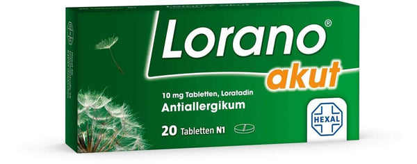 Lorano akūtas iedarbības tabletes, 20 gab.
