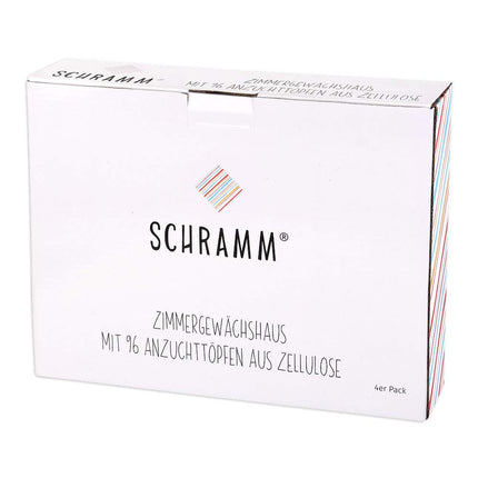 Schramm® audzēšanas komplekts siltumnīcai, audzēšanas paplātes podi, iekštelpu siltumnīca, 27 x 19 x 11 cm, 24 audzēšanas podiem, audzēšanas komplekts mini siltumnīcai