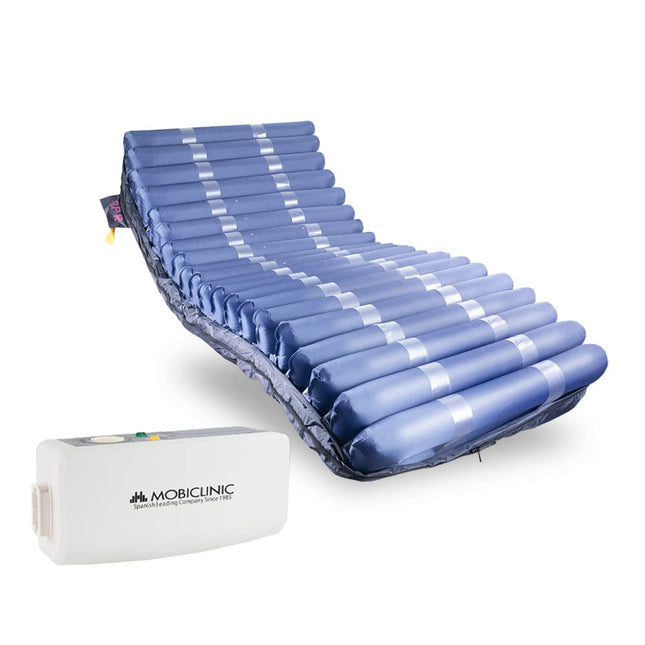 Mobiclinic® pro, pretizgulējumu matracis, kluss kompresors, 200x90x22 cm, pilns pretizgulējumu matrača komplekts, Mobi 4, Eiropas zīmols, matrača virsmatracis, rezerves šūna, līdz 190 kg