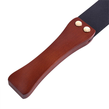 Pātaga seksam - fetiša erotiska verdzība SM Paddle Crop - seksa rotaļlieta pāriem - Lustful Love Games (melna)