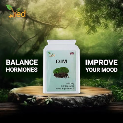 DIM 455 mg vienā porcijā 60 kapsulas (60 dienu krājums)