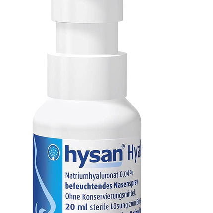 hysan Hyaluronspray - mitrinošs deguna aerosols ar hialuronskābi, 20 ml