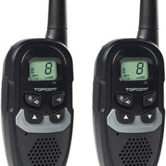 Topcom rācija ar darbības rādiusu līdz 6 km - automātiska trokšņu samazināšana, RC-6410 + Duracell Optimum AAA baterijas, 8 gab., līdz pat 100% papildu jauda vai papildu veiktspēja