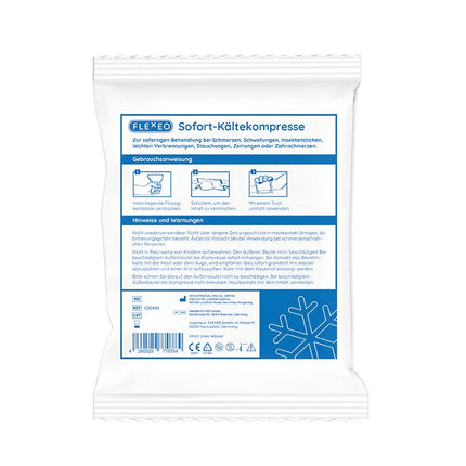 10 x FLEXEO Sofortkältekompresse 13 x 8 cm klein Kälte-Sofort-Kompresse Kühlpack Kühlakku Kältekompresse Kühlkompresse Instant Ice Bag Einmal Kühl-Kompresse Kühlpacks Quick