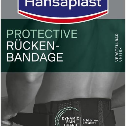 Hansaplast muguras aizsargortoze, atbalstoša ortoze ar individuālu kompresijas līmeni, muguras ortoze mazina sāpes, viens izmērs – regulējams