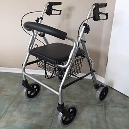 Trendmobil vieglais rollators LR 56 tikai 6,7 kg rollators, ieskaitot grozu un nūjas turētāju - pret caurduršanu izturīgas PU riepas