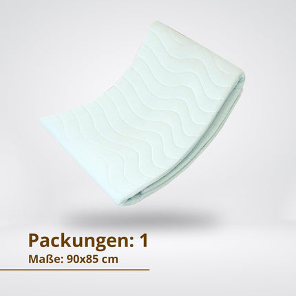 PimPam Factory – (2 gab. iepakojumā) Mazgājams nesaturēšanas ieliktnis ar spārniņiem – Ražots ES – Ūdensnecaurlaidīgs matrača virsmatracis – 90 x 85 cm – Īpaši uzsūcošs – Mazgājams nesaturēšanas ieliktnis – Gultas ieliktņi