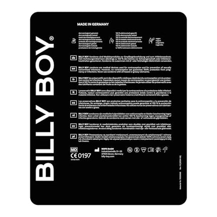BILLY BOY prezervatīvi stimulējoši 100 gab. | 52 mm | ar pērļu kniedēm oriģinālajā piegriezumā | (1x100 gabali)