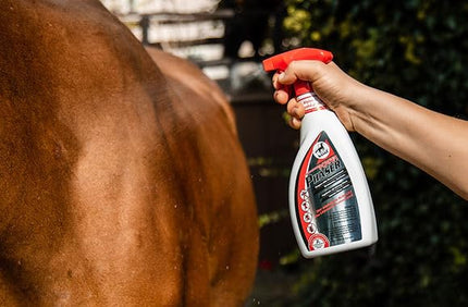 Leovet jaudas fāze | Dubultais iepakojums | 2 x 550 ml | Kukaiņu atbaidīšanas līdzeklis zirgiem | Kukaiņu un zirgmušu atbaidīšanai | Ar dabīgām augu eļļām | Atbilst ADMR prasībām