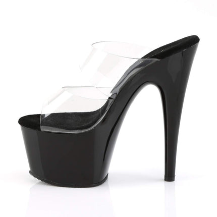 Pleaser ADO702/C/B ADORE-702, sieviešu platformas sandales, caurspīdīgas (caurspīdīgas-dzidras), 42 EU