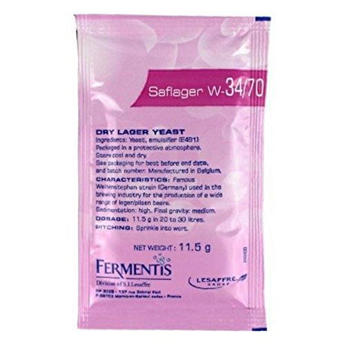 5 x Safale Saflager W34/70 alus raugs gaišajam un pilsneram 11,5 g 10–15 l