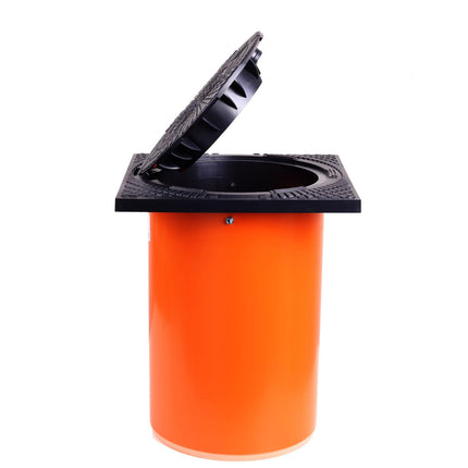 Teleskopiskā lūkas vāka kvadrātveida KG caurule DN 315 pārbaudes šahta teleskopiskā šahta pārbaudes vāks 40x40 pārbaudes šahta notekūdeņu šahta izsūknēšanas šahta sūkņa šahta (pārbaudes šahta bez ventilācijas)