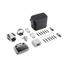 DJI Mini 4 Pro Fly More Combo ar DJI RC 2 tālvadības pulti (ekrāna tālvadības pulti), salokāms mini drons ar 4K kameru, svars mazāks par 249 g, lidojuma laiks 34 minūtes, 2 papildu akumulatori, C0 klase