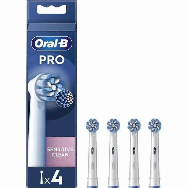 Oral-B Pro Sensitive Clean elektriskajām zobu birstēm paredzētās birstes galviņas, 4 gab.