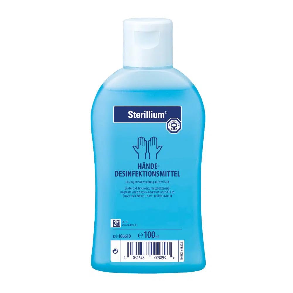 5 x 100 ml pudeles Sterillium Hygiene roku dezinfekcijas līdzeklis, bez smaržas