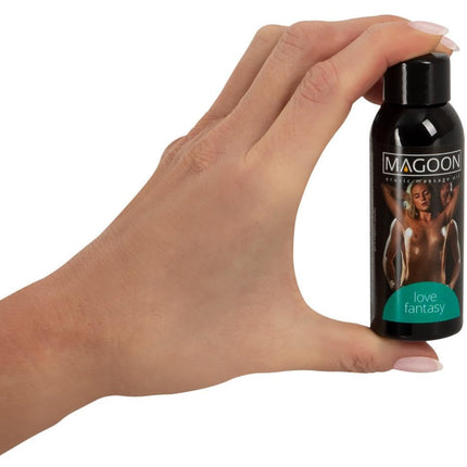 Mīlestības fantāzijas masāžas eļļa 50 ml caurspīdīga